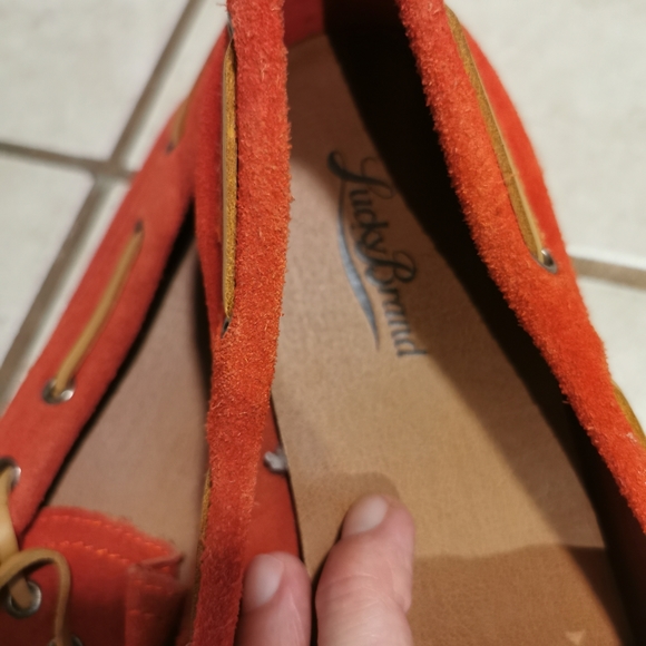 New, no box, Lucky moccasins, size 9B, suede - Picture 2 of 6